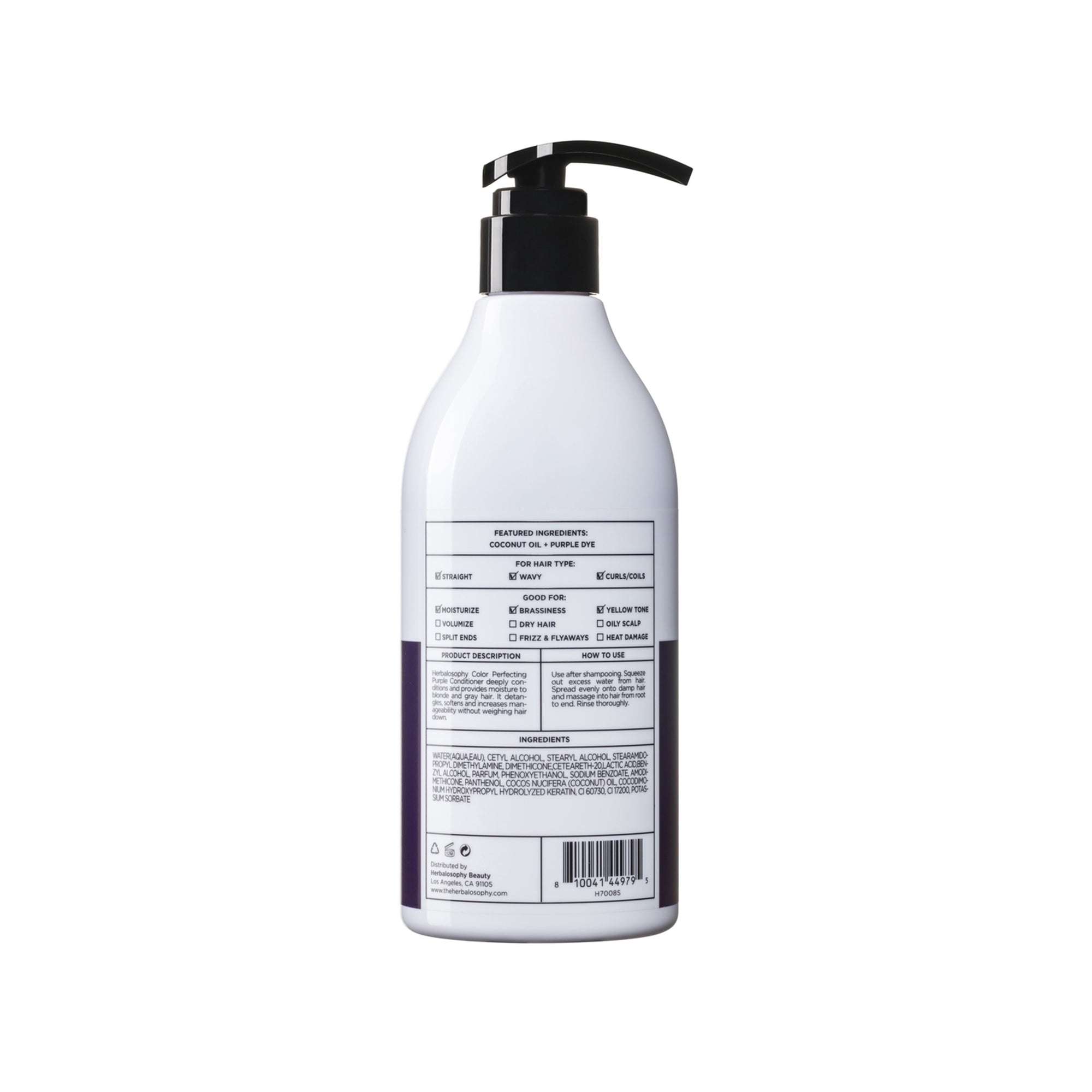 Herbalosophy Color Perfecting Purple Shampoo bottle front