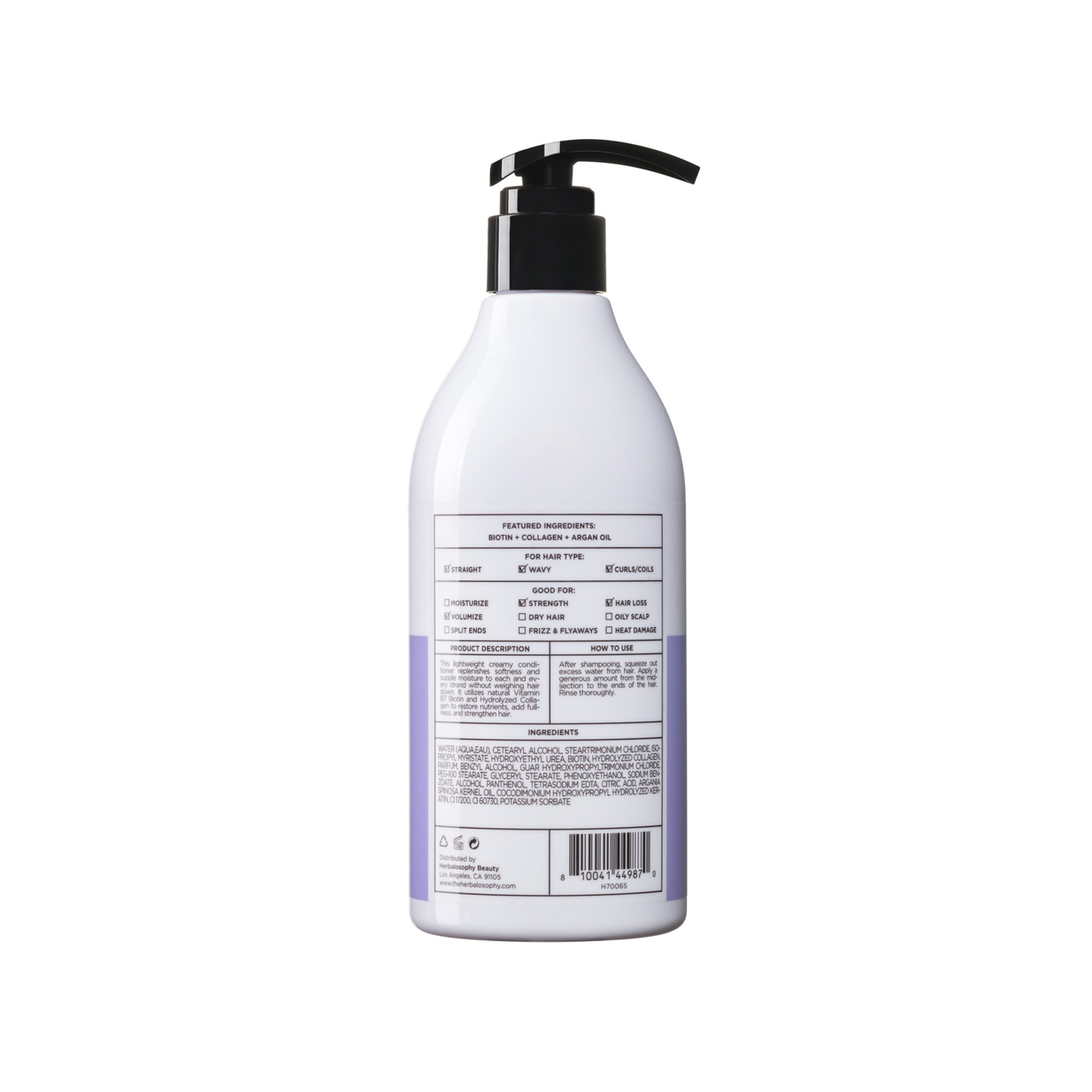 Biotin + Collagen Conditioner 16.9oz bottle back