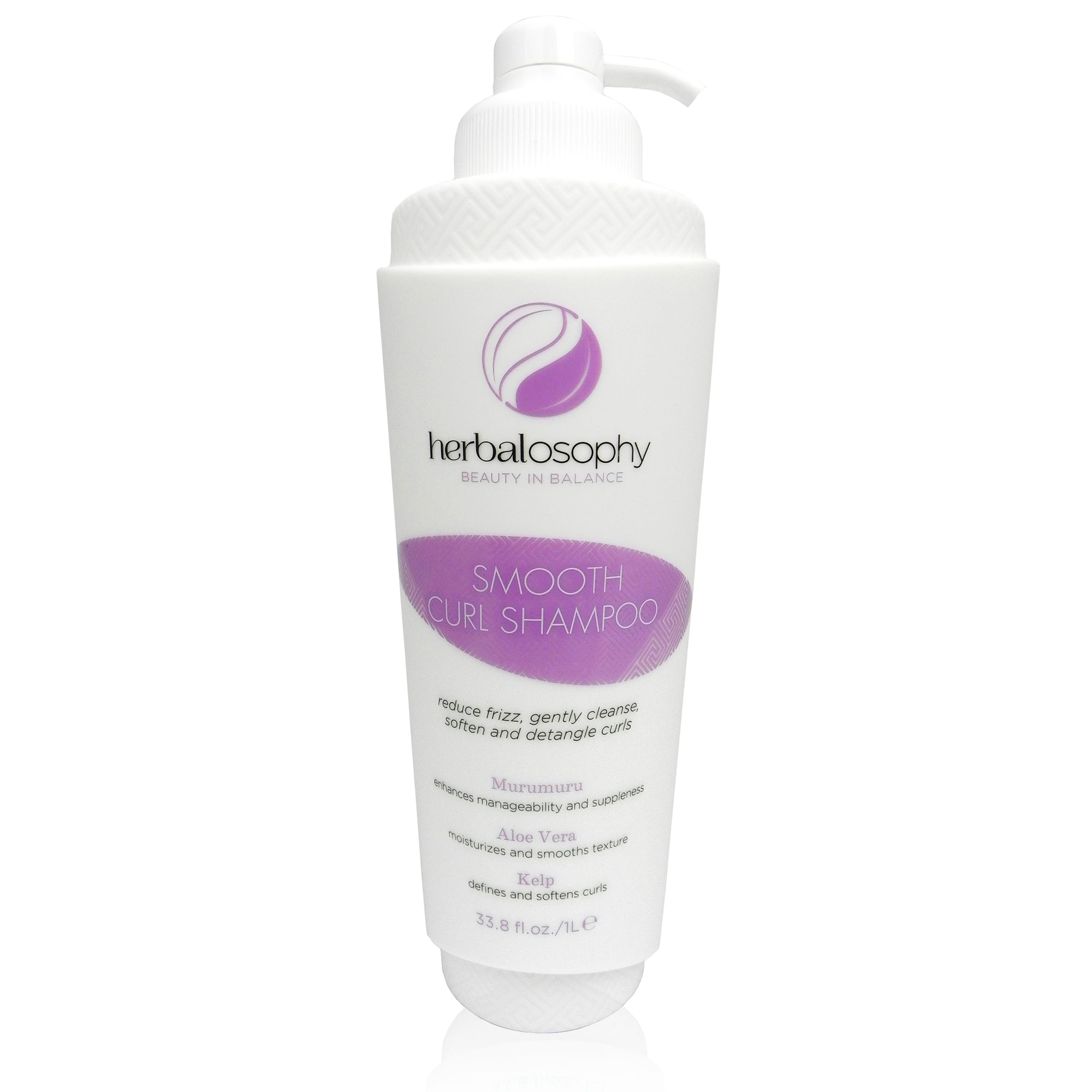 Herbalosophy Smooth Curl Shampoo bottle 33.8oz